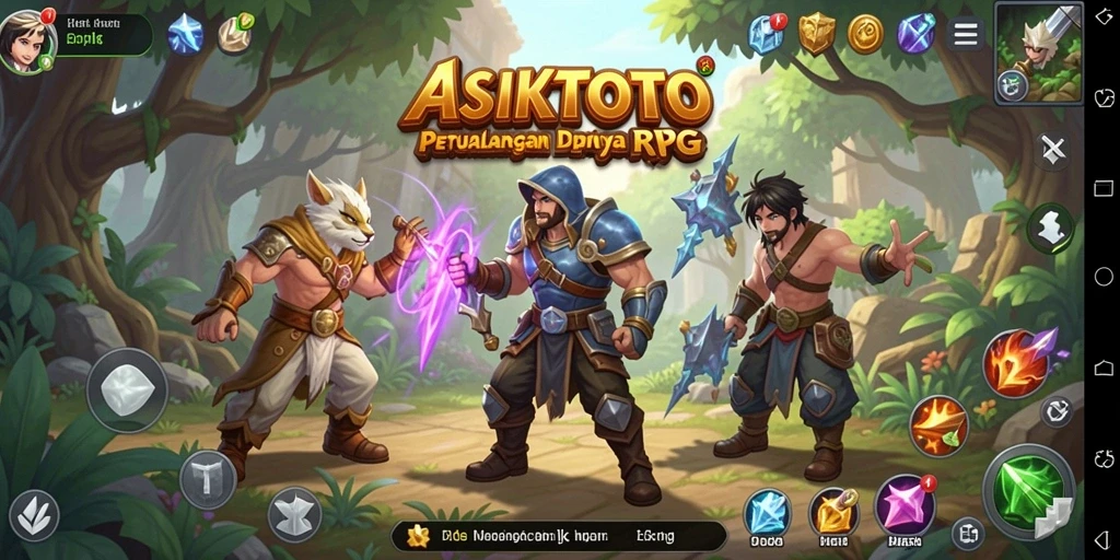 Tampilan gameplay RPG yang mendebarkan dan penuh aksi.
