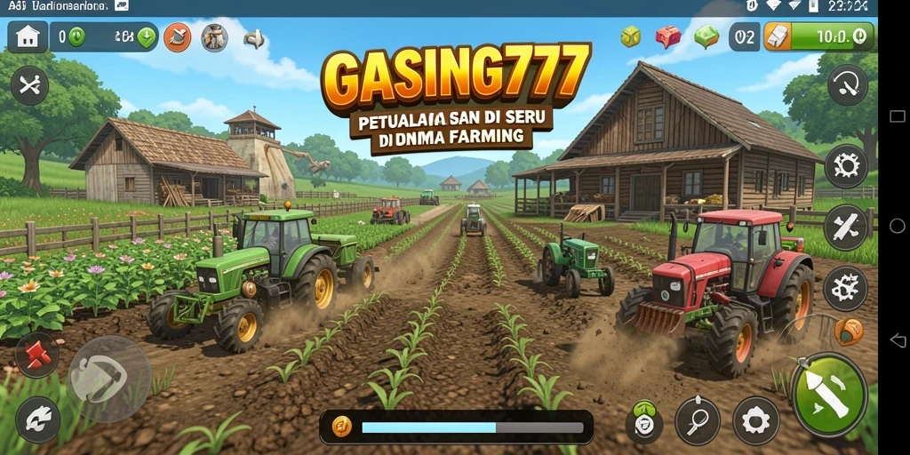 Tangkapan layar GASING777 menampilkan pengalaman bertani yang seru dan interaktif.