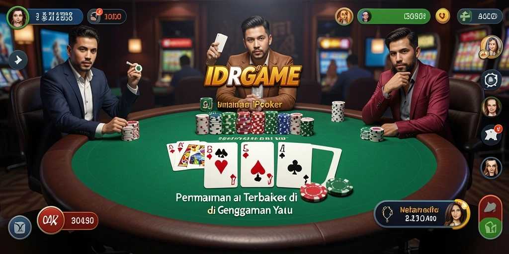 Gameplay Poker seru dan menantang di IDRGAME