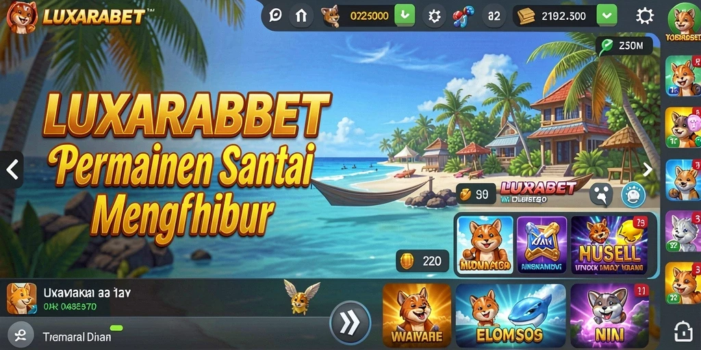 Tampilan gameplay LUXARABET yang menarik dengan elemen Casual.