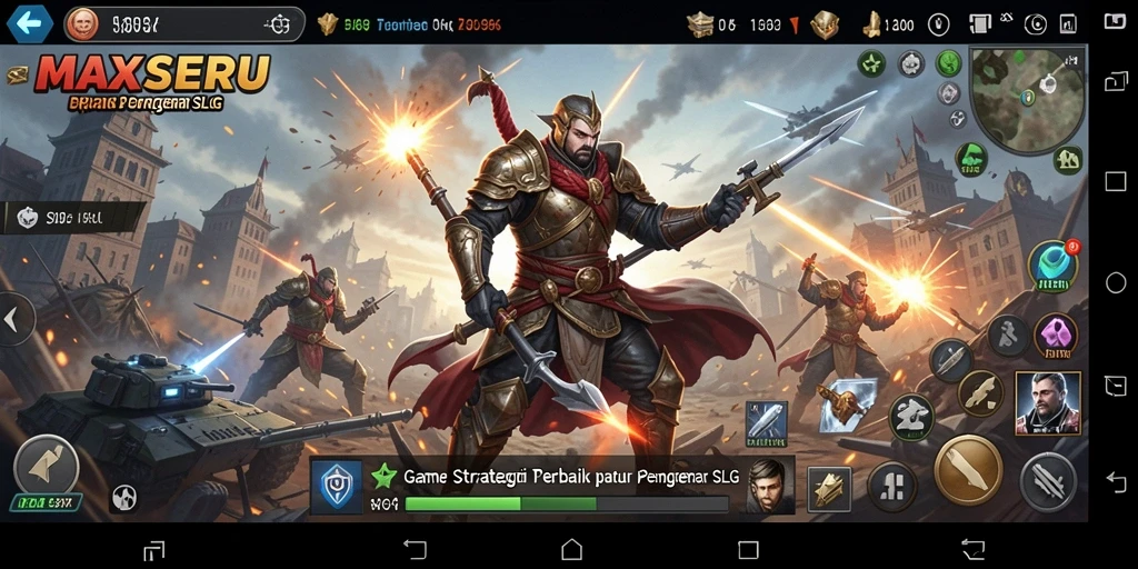 Tampilan gameplay menarik dari MAXSERU yang menantang pemain SLG.