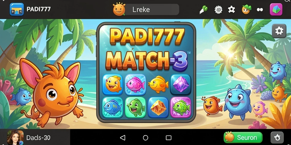 Tampilan gameplay PADI777 yang seru dan penuh warna.