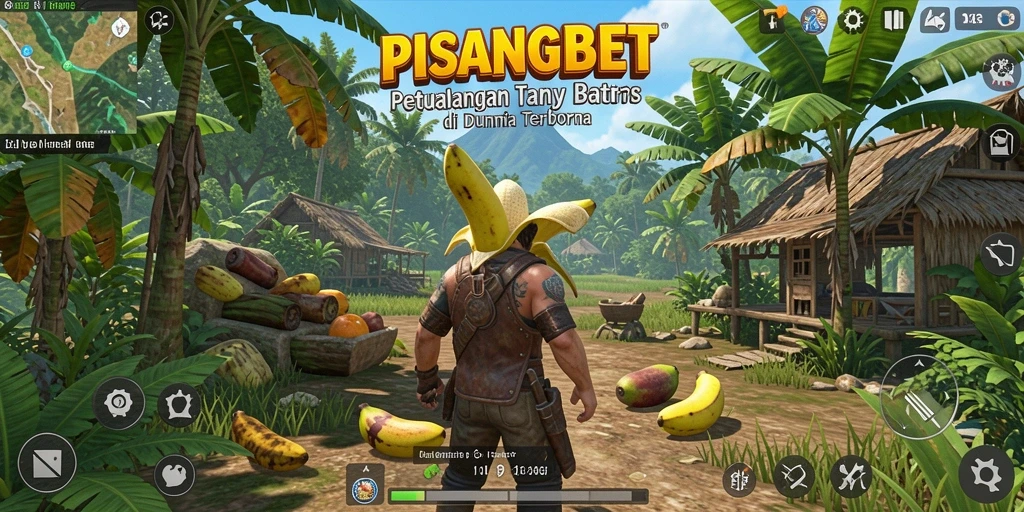 Screenshot gameplay <strong>PISANGBET</strong> menampilkan dunia terbuka yang luas dan dinamis.