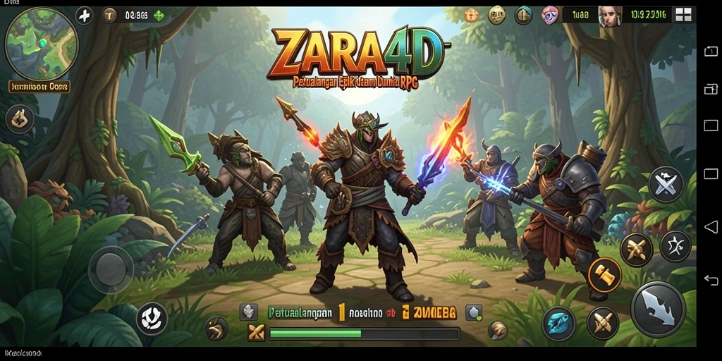 Screenshot gameplay ZARA4D menampilkan petualangan seru dan grafis menakjubkan.